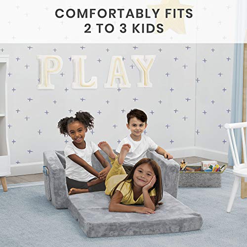 Children Serta Perfect Extra Wide Convertible Sofa to Lounger, Comfy 2-in-1 Flip