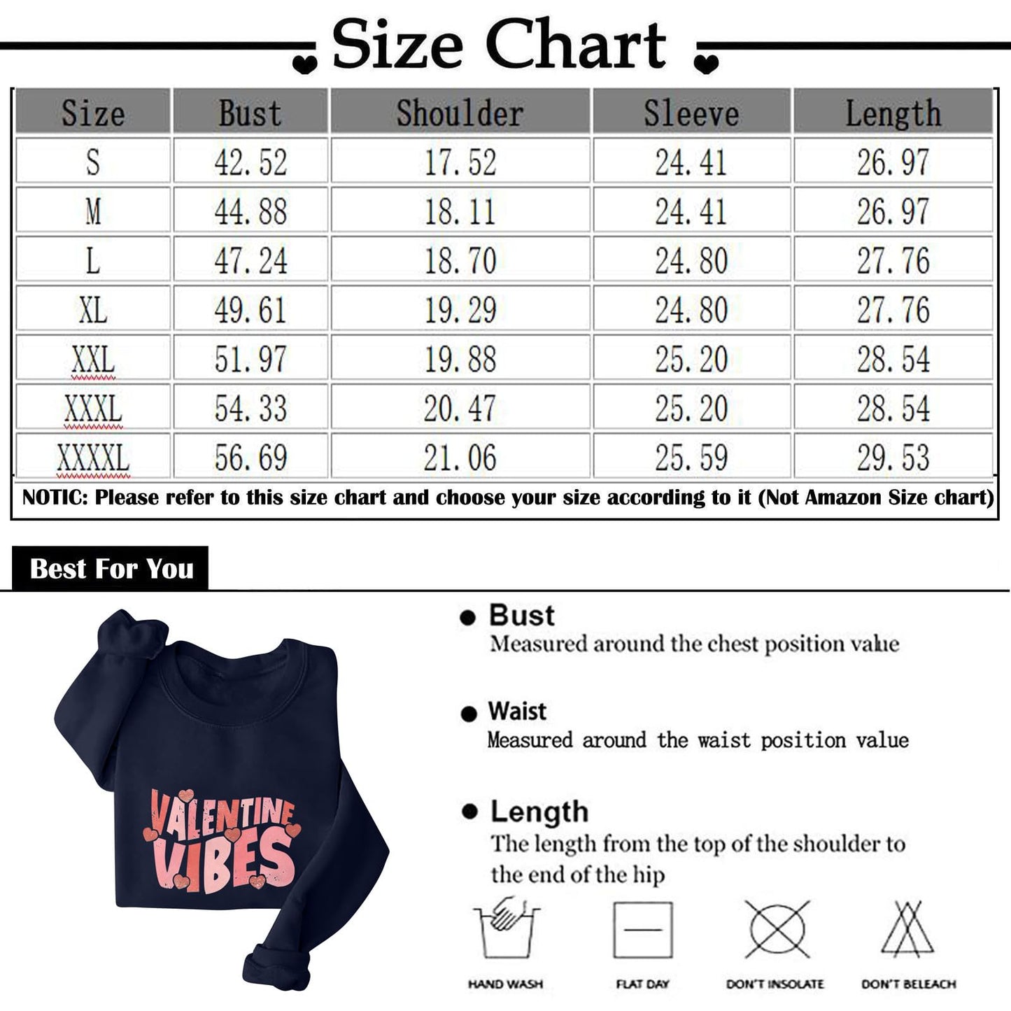 Valentine's Day Sweatshirts for Women Warm Soft Fleece Lined Love Heart Graphic Shirts Oversized Crewneck Long Sleeve Pullover Spring Winter Clothes Casual Tunics Or Tops(A-Red,Small)